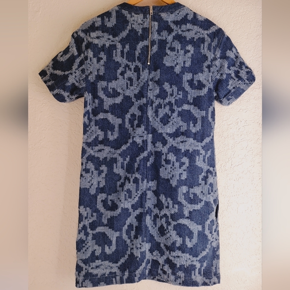 Rag & Bone Blue Patterned Mini Dress - Picture 10 of 12